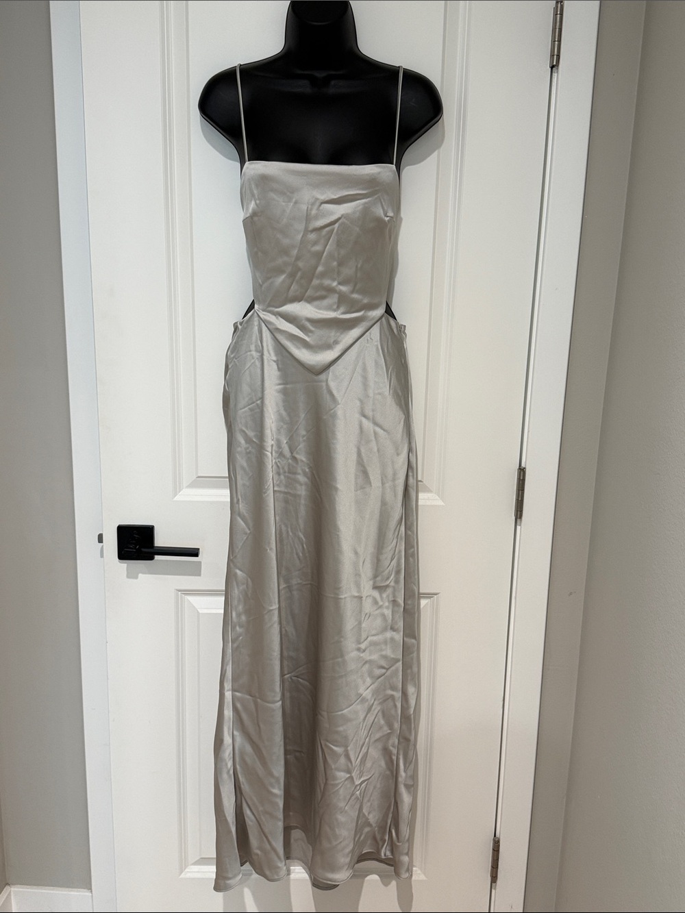 Zara Cutout Hip Back Tie Detail Dress